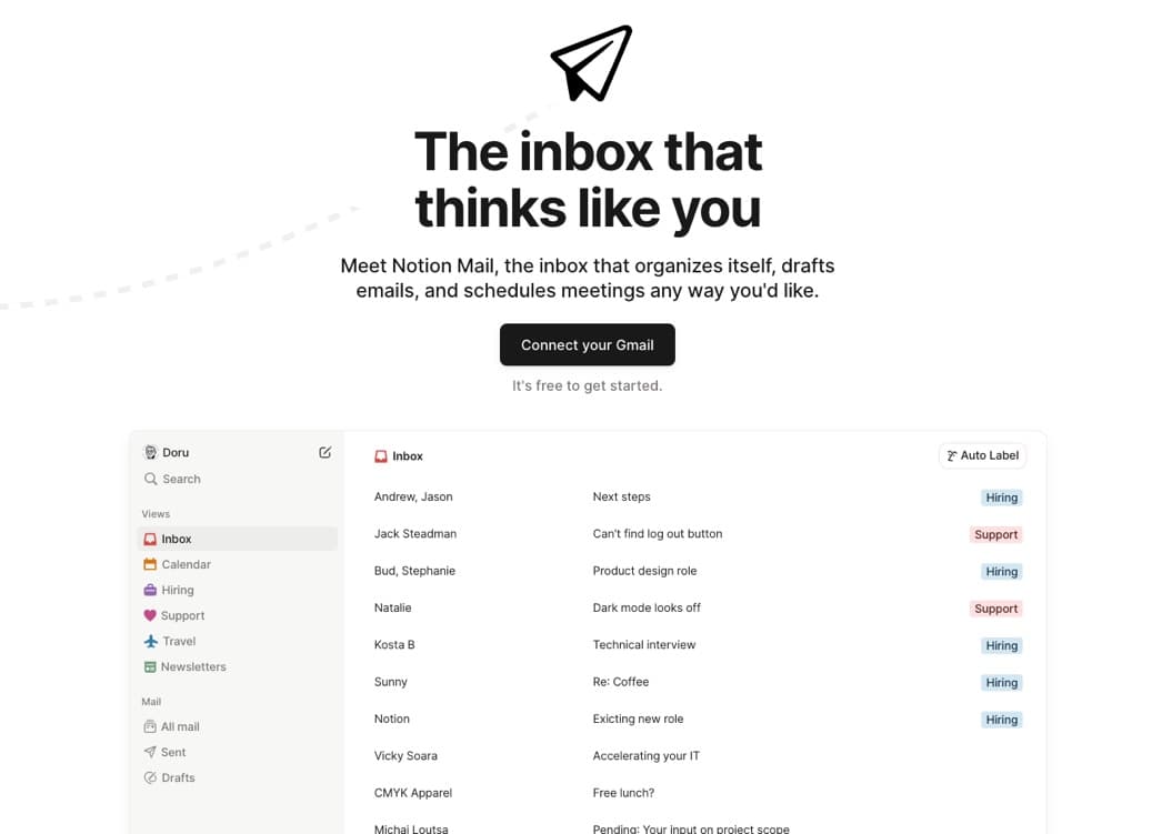 Notion Mail desktop client