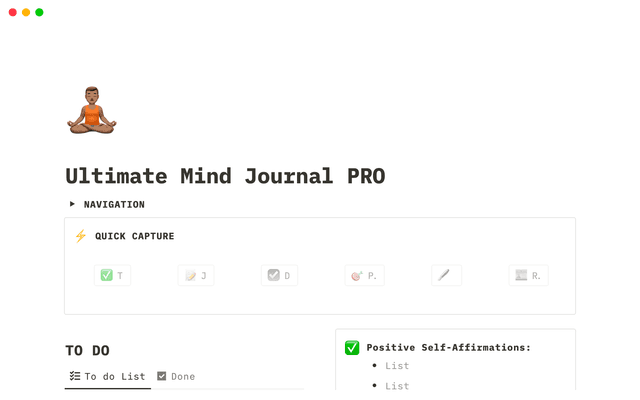 Ultimate Mind Journal - PRO